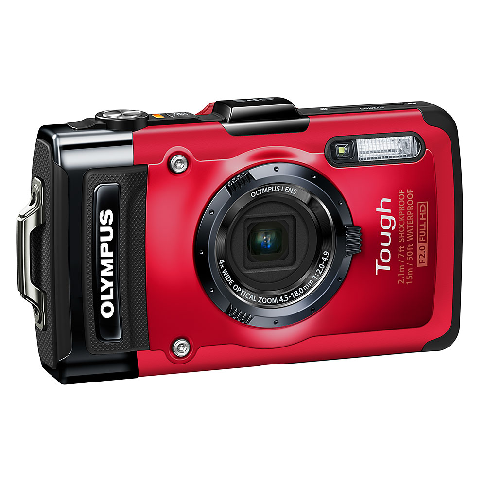 Olympus Tough TG-2 iHS Waterproof Camera - Red