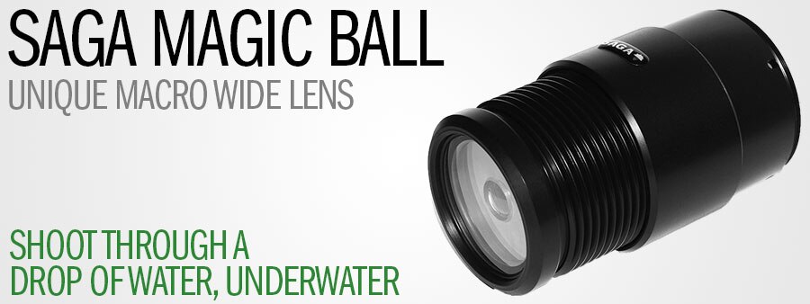 Saga Magic Ball—Underwater Macro Fisheye Lens - Underwater